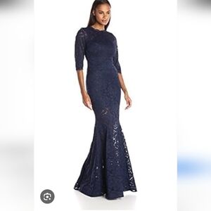 Betsy & Adam Dark Blue Women's Dress